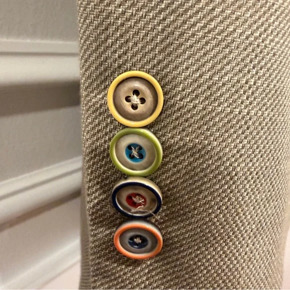 Tallia Men’s Size 54L Tan/Beige Two-Button Sport Coat Blazer Jacket